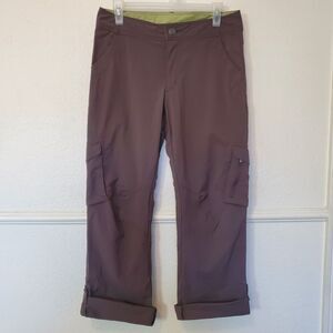 REI Co-op Trail Pants Womens Size 8 Brown Nylon Hiking UPF 50 Stretch